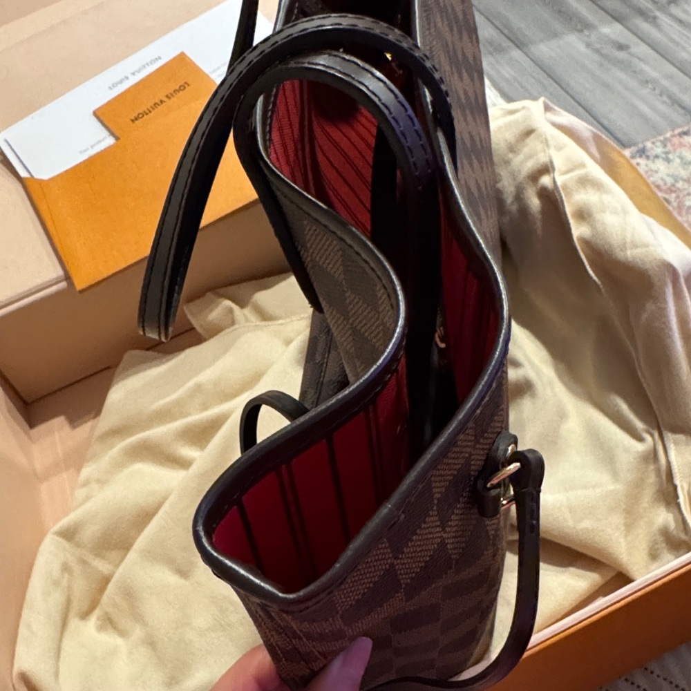 Louis Vuitton Neverfull MM Damier Ebene Canvas Bag - Picture 6 of 7